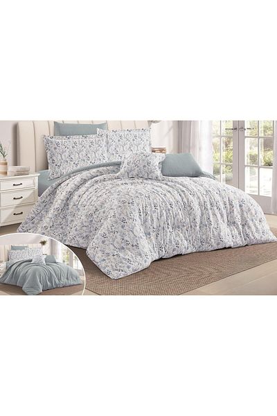 LOVER Luxury king size double bed sheet with floral design made of cotton for a deep sleep