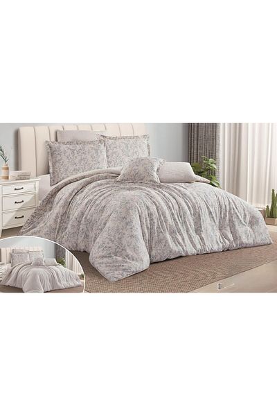 LOVER Luxury king size double bed sheet with floral design made of cotton for a deep sleep