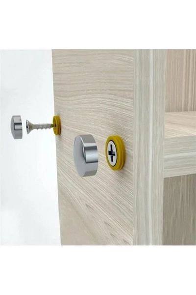 Mu Art Ahşap Capac șurub decorativ cromat lucios 20 mm - 10 buc