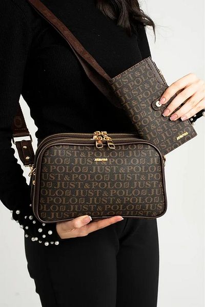 Just Polo New Season Women's Hand and Shoulder Bag Wallet Combination
