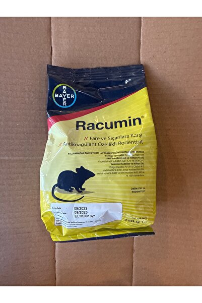 Bayer Racumin zehirli buğday fare zehiri sıçan zehiri 250gr