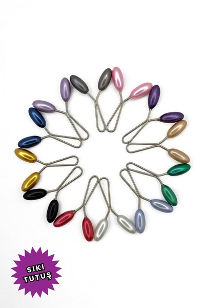 Loggia Clip pentru șal eșarfă 12 bucăți model de orz Clip de culori mixte - A...