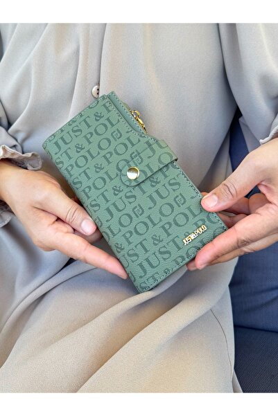 Just Polo JP JUST POLO Portofel VERDE pentru femei cu compartiment pentru mon...