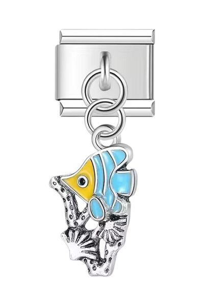Dumledo Angelfish Steel Italian Charm