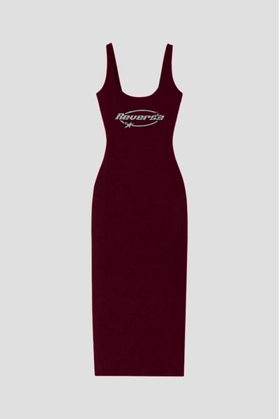 peelter Women's Strap Midi Dress Reverse Stone Printed