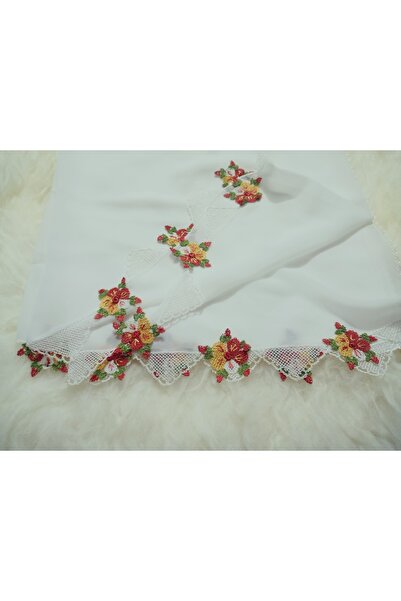 hoaryage Χειροποίητο κάλυμμα προσευχής με βαριά βελόνα, μαντίλι Mevlüt, κάλυμμα γάμου Imam από κρεπ ύφασμα