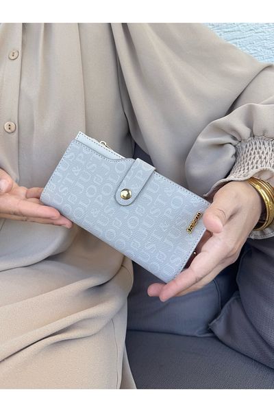 Just Polo JP Just Polo Women's Gray Multi-Eye Wallet with Coin and Card Compartments