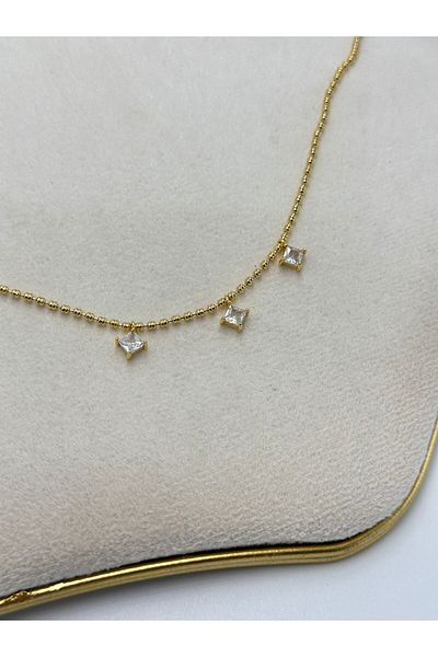 MyladyAccessoriess Steel Anklet with Triangle Charm Detail