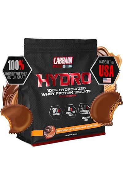 Labrada Hydro 100% Pure Hydrolyzed Whey Protein Isolate Powder, Lactose Free, Glutamine, Fastest Dig