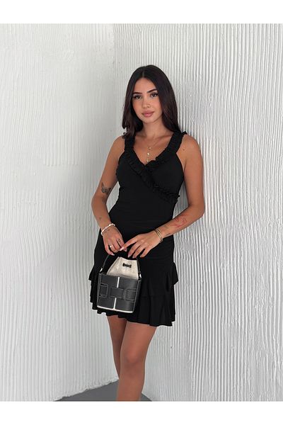 sportiness Sandy Fabric Dress with Woven Detail