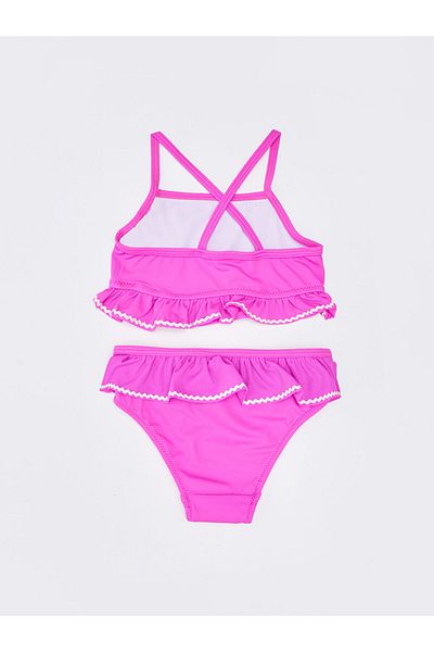 LC Waikiki Lcw Flexible Fabric Baby Girl Bikini Set Fast Fashion