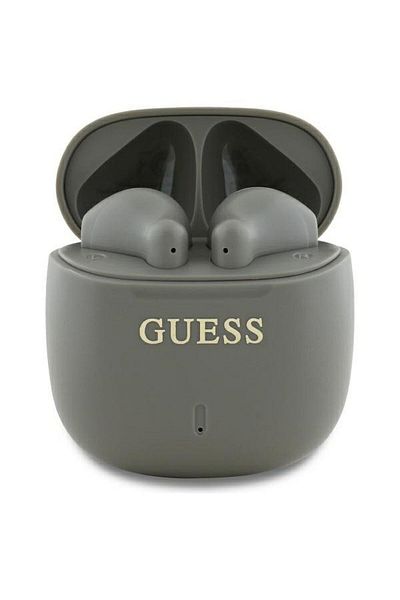 REDz Accessories Căști wireless Guess, Bluetooth TWS, Logo Classic imprimat, Gri deschis