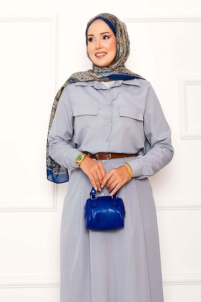 EBRUTESETTÜR Double Suit with Pocket Detail Skirt