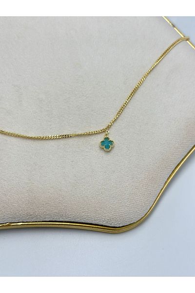 MyladyAccessoriess Clover Detailed Steel Anklet