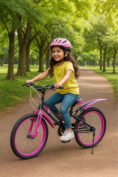 LAALUNA 16 Inch Kids Bicycle with Side Stand & Dual Color Option – Ideal for Boys & Girls