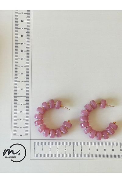 Rupen Kraft Colorful ring Transitional elegant earrings