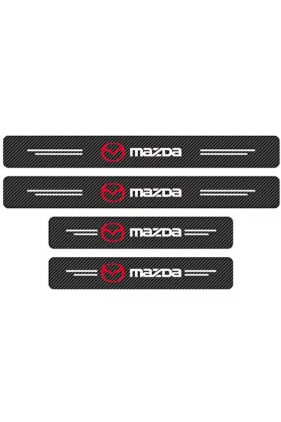 MAF Σετ 4 τεμαχίων για αυτοκόλλητα Mazda από ανθρακονήματα κατά των γρατσουνι...