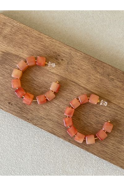 Rupen Kraft Colorful ring Transitional elegant earrings