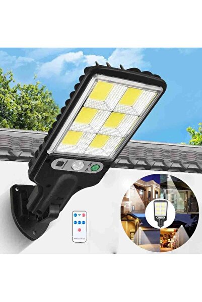 N2Y مصابيح الشوارع الخارجية التي تعمل بالطاقة الشمسية، 120 مصباح ليد للتحكم عن بعد لاسلكي IP65 مستشعر حركة جدار أمان Li