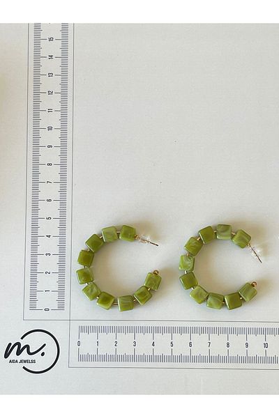 Rupen Kraft Colorful ring Transitional elegant earrings