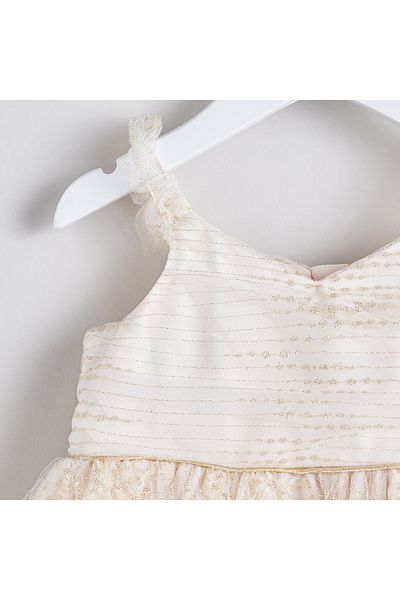 Juniors Mesh Detail Sleeveless Dress with Zip Closure