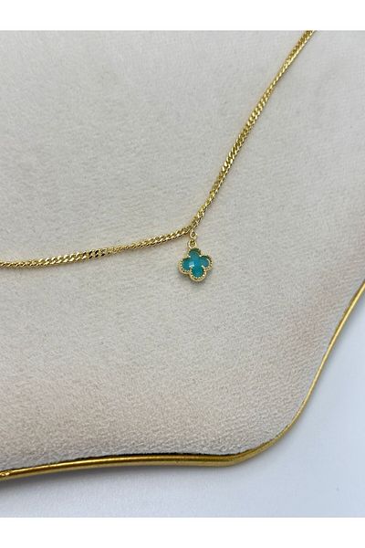 MyladyAccessoriess Clover Detailed Steel Anklet