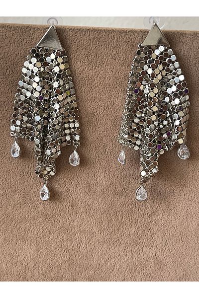 Rupen Kraft Sequin Drop Zircon Stone Evening Dress Special Design Shiny Evening Dress Earrings
