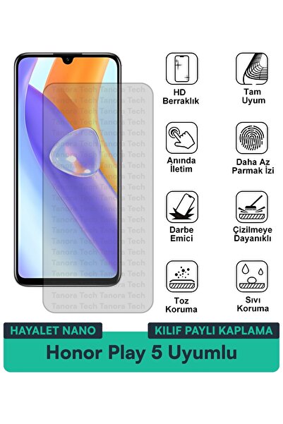 Milat Tech غطاء حماية Honor Play 5 Hayalet Nano متوافق مع طبقة حماية الشاشة م...