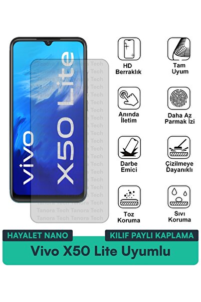 Milat Tech غطاء حماية نانو لهاتف فيفو X50 لايت متوافق مع فيلم حماية الشاشة مق...