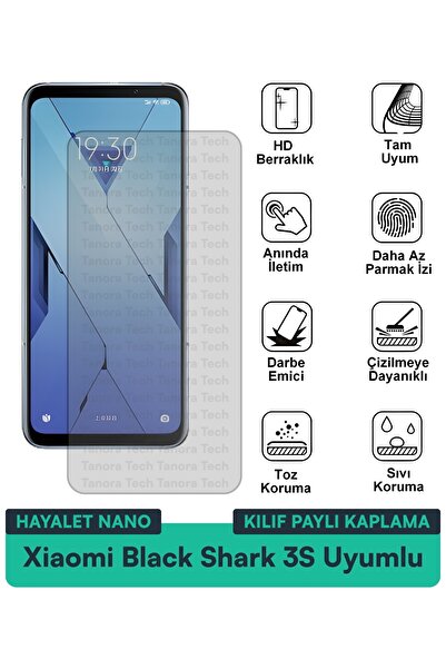Milat Tech غطاء حماية شاشة متوافق مع هاتف Xiaomi Black Shark 3S Ghost Nano مق...