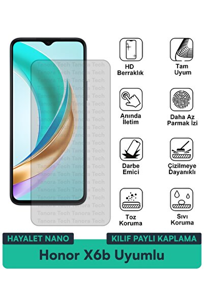 Milat Tech حافظة Honor X6b Hayalet Nano متوافقة مع طبقة حماية الشاشة ومقاومة ...