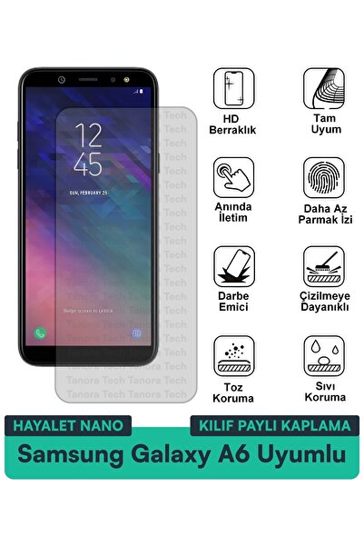 Milat Tech حافظة سامسونج جالاكسي A6 هايلايت نانو متوافقة مع طبقة حماية الشاشة...