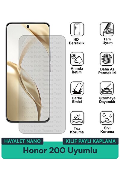 Milat Tech غطاء حماية نانو لهاتف هونور 200 متوافق مع فيلم حماية الشاشة مقاوم ...