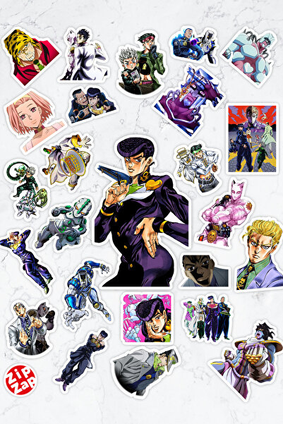 ZipZap مجموعة ملصقات لاصقة للكمبيوتر المحمول من JoJo no Kimyou na Bouken الجز...