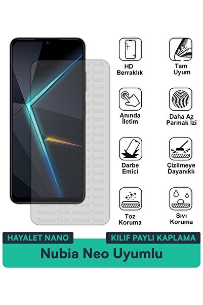 Milat Tech غطاء حماية شاشة متوافق مع هاتف Nubia Neo Ghost Nano مقاوم للخدوش و...