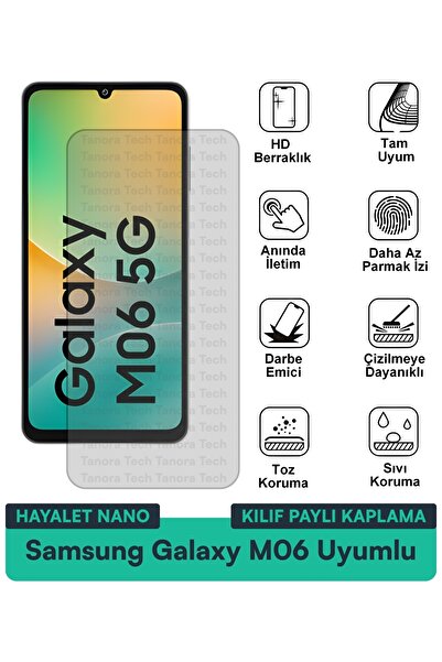 Milat Tech حافظة سامسونج جالاكسي M06 هايلايت نانو متوافقة مع طبقة حماية الشاش...