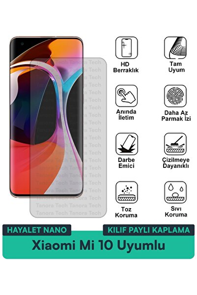Milat Tech غطاء حماية شاشة متوافق مع هاتف Xiaomi Mi 10 Ghost Nano مقاوم للخدو...
