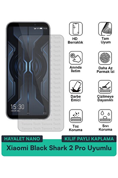 Milat Tech حافظة Xiaomi Black Shark 2 Pro Hayalet Nano متوافقة مع طبقة حماية ...