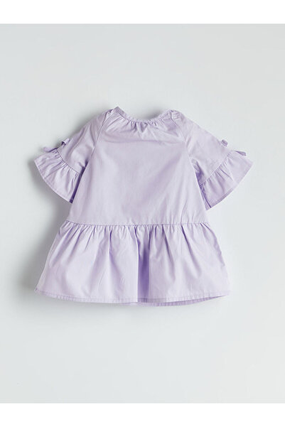 LC Waikiki Rochie pentru fetițe cu detaliu panglică din bumbac liliac