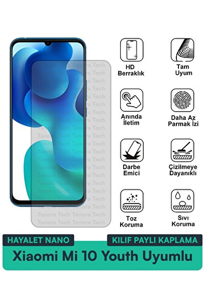 Milat Tech حافظة Xiaomi Mi 10 Youth Hayalet Nano متوافقة مع طبقة حماية الشاشة...