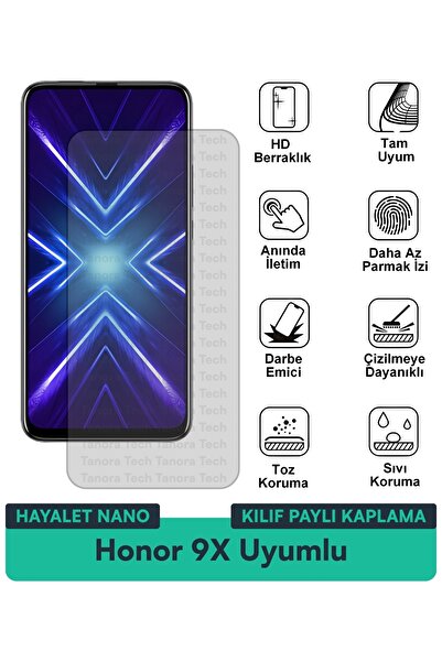 Milat Tech حافظة Honor 9X Hayalet Nano متوافقة مع طبقة حماية الشاشة ومقاومة ل...