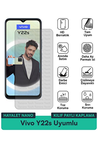 Milat Tech غطاء حماية نانو لهاتف فيفو Y22s متوافق مع فيلم حماية الشاشة مقاوم ...