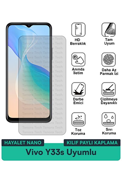 Milat Tech غطاء حماية نانو لهاتف فيفو Y33s متوافق مع طبقة حماية الشاشة مقاومة...