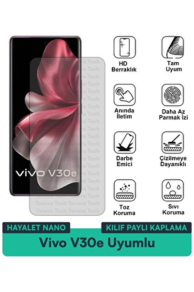 Milat Tech غطاء حماية نانو لهاتف فيفو V30e متوافق مع فيلم حماية الشاشة مقاوم ...