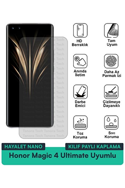 Milat Tech حافظة Honor Magic 4 Ultimate Hayalet Nano متوافقة مع طبقة حماية ال...