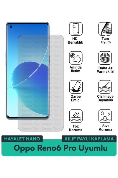 Milat Tech حافظة نانو هايات من أوبو رينو 6 برو، متوافقة مع طبقة حماية الشاشة،...