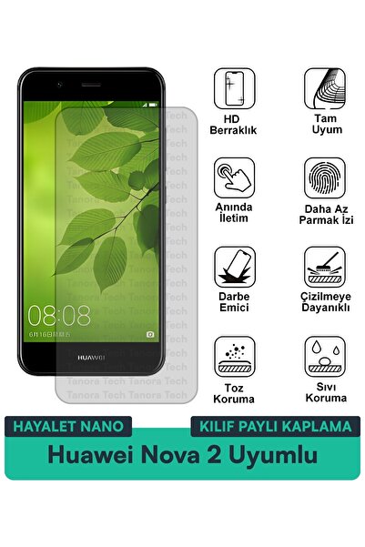 Milat Tech غطاء حماية نانو لهاتف هواوي نوفا 2 متوافق مع فيلم حماية الشاشة مقا...