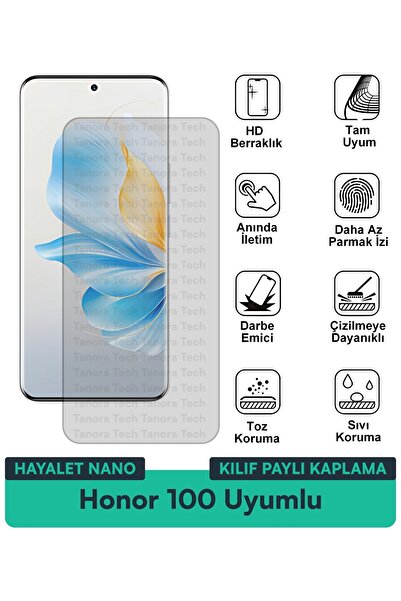 Milat Tech حافظة Honor 100 Hayalet Nano متوافقة مع طبقة حماية الشاشة ومقاومة ...