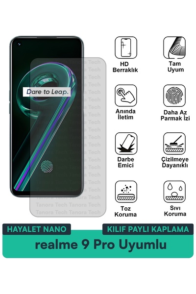 Milat Tech غطاء حماية نانو لهاتف ريلمي 9 برو متوافق مع فيلم حماية الشاشة مقاو...