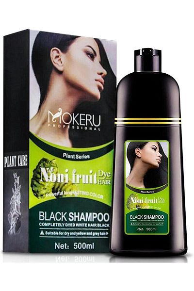 Mokeru Professional Hair Dye Shampoo Noni Black 500ml